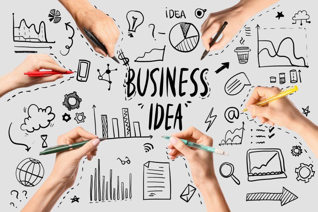 Team skizziert Business-Ideen | Wasserenthärter